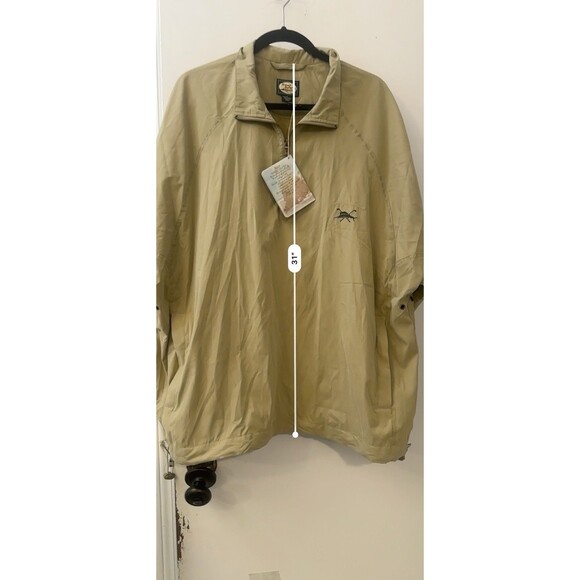 Tommy Bahama Jacket Mens XL Beige 1/4 Zip Short Sleeve Pullover Golf Adult - Picture 9 of 11